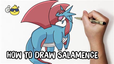 How To Draw Salamence Pokemon Step By Step Easy Duc Draw Youtube
