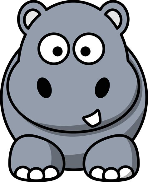 Clipart Cartoon Hippo