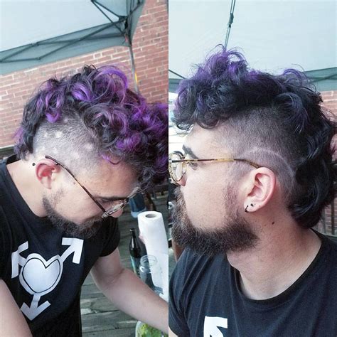 2021 Popular Pink and Purple Mohawk Hairstyles