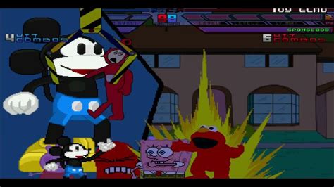 Mugen Fight Bloo Bob The Builder Peppa Pig And Mickey Mouse Vs