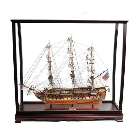 Buy Uss Constitution Large With Table Top Display Case Free Shipping