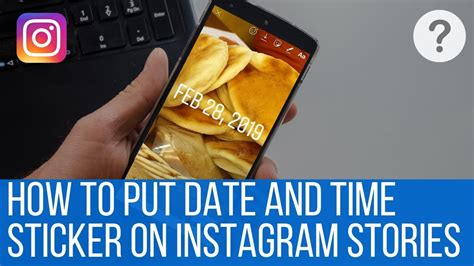 How To Put Date And Time Sticker On Instagram Stories Youtube