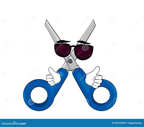 Cool Scissors Cartoon Stock Illustration Illustration Of Illustration