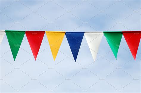 Colored Triangular Flags ~ Arts And Entertainment Photos ~ Creative Market