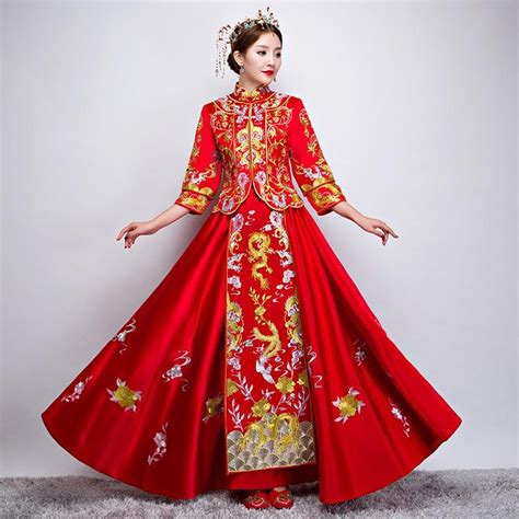 traditional chinese wedding dress malakowe