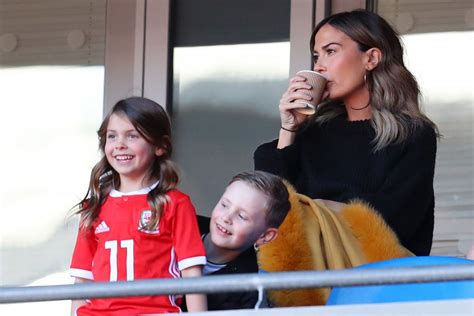 He is a welsh professional footballer who plays as a winger for premier league club tottenham hotspur. Emma Rhys-Jones , wife of Gareth Bale of Wales looks on ...