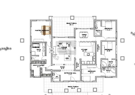 Farmhouse plans are usually two stories, with plenty of space upstairs for bedrooms. MyHousePlanShop: Four Bedroom Bungalow House Plan Designed ...