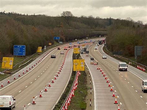 New Operation Brock Barrier Tested On M20 Between Ashford And Maidstone As End Of Brexit