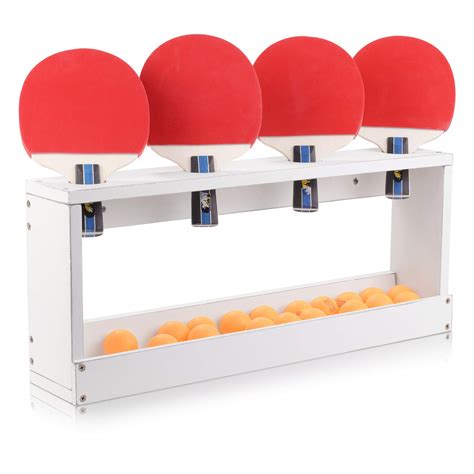 buy ikkle ping pong paddle storage rack table tennis racket display wall ed holder for 4 paddles