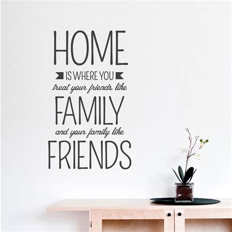 Home Is Wherewall Quote Decal