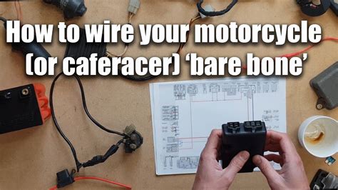 Xv750 bare bones wiring : Wiring a motorbike (or caferacer) 'Bare Bones' (part 2 of 2) - YouTube