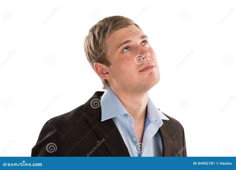 Successful Young Businessman Looking Away Stock Image Image Of
