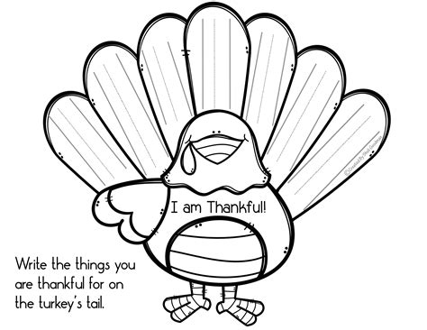 Thankful Turkey Printable Free
