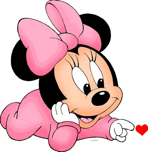Baby Minnie Mouse Touch Heart Clipart Png