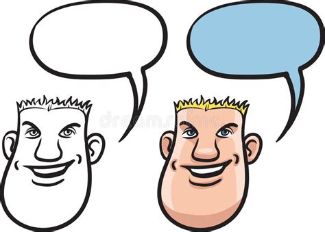 Cartoon Smiling Man Face Stock Vector Illustration Of Eyes 86049314