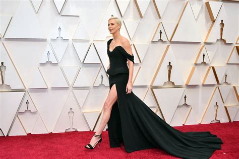 Charlize Theron Oscars 2020 Nominee On Red Carpet Oscars 2020