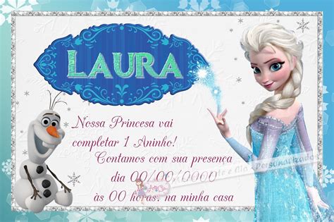 Convite Frozen Anna Arte E Cia Personalizados Elo7