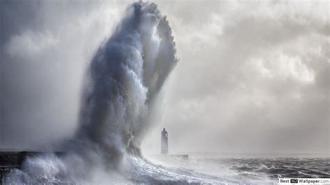 Lighthouse Stormy Sea Wallpapers Wallpaper Cave