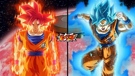 Goku Ssj God Vs Goku Ssj Blue Epic Fight Dragon Ball Z Budokai