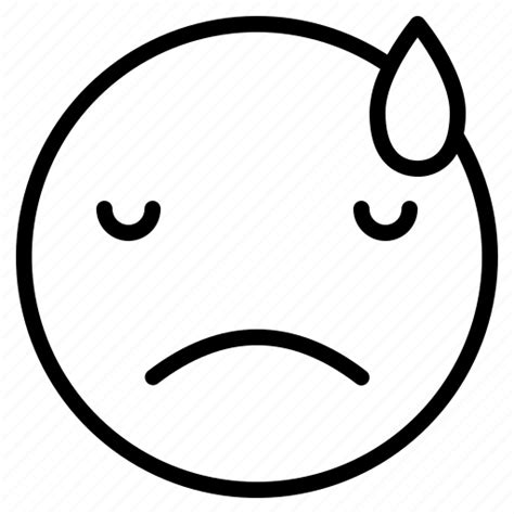 Depressed Disappointed Emoji Emoticon Emoticons Emotion Sad Icon