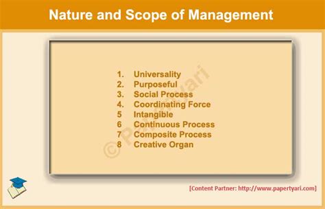 What Is Nature And Scope Of Management Paper Tyari