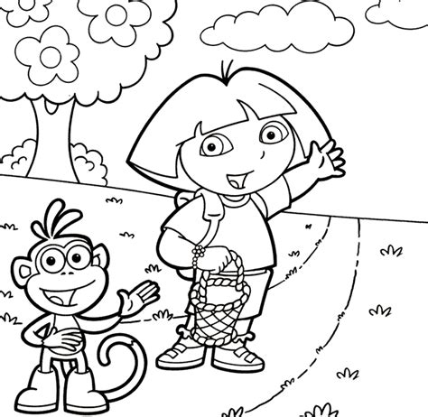 Go diego, dora the explorer and boots. Dora Drawing at GetDrawings | Free download