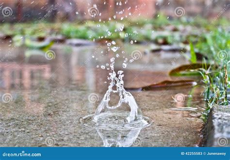 Hit The Ground Stock Image Image Of Rainy Diamon Droplets 42255583