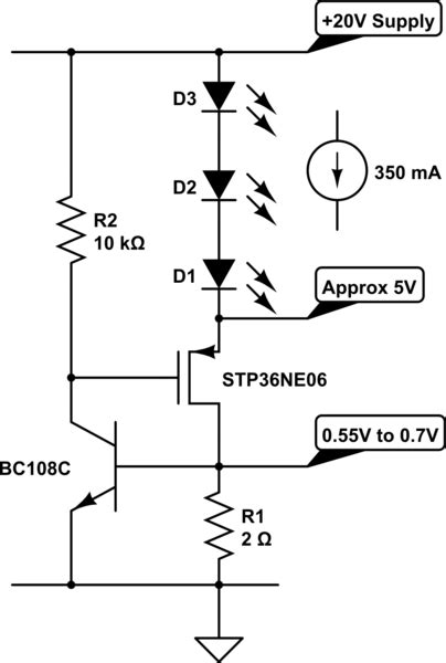 Constant Current Source Circuit Using Mosfet Litfasr
