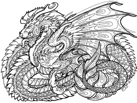Celtic Dragon Coloring Pages At Free Printable