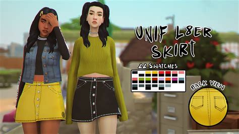 Kimoana L8er Skirt Sims 4 Sims 4 Cc Sims