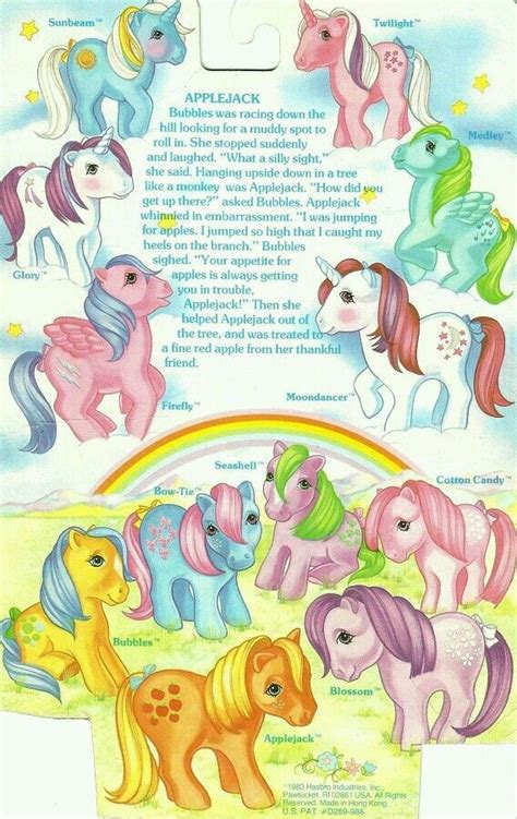 80s Original My Little Pony Characters With Pictures