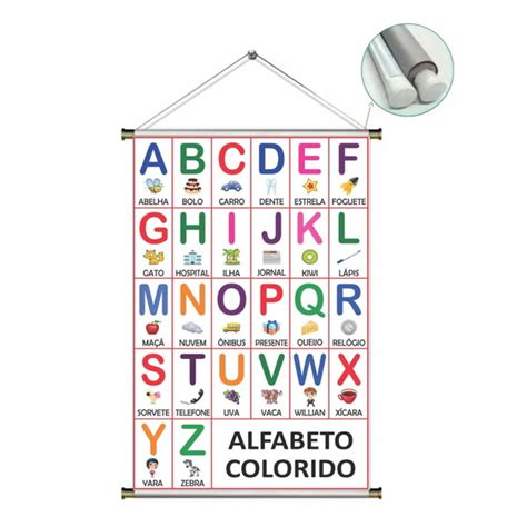 Banner Alfabeto Colorido Bastao Produtos Personalizados No Elo7