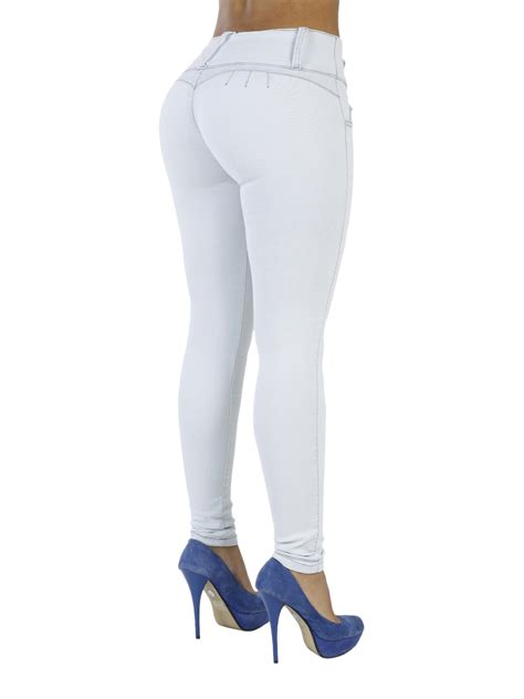Curvify 764 Women S Butt Lifting Skinny Jeans High Rise Waist