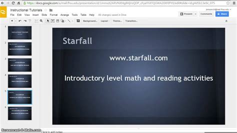 Instructional Tutorial Starfall Youtube