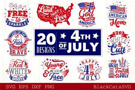 Fourth of July SVG Bundle 20 Designs (259329) | SVGs | Design Bundles
