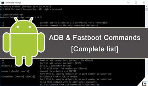 Complete List Of Adb And Fastboot Commands Uses And Operations