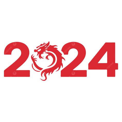 Hình ảnh Năm Con Rồng 2024 Vectơ Png 2024 Rồng Năm Mới Png Và