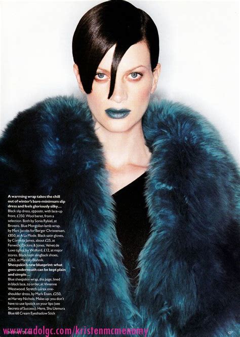 Kristen Mcmenamy Photography By Juergen Teller For Vogue Magazine Uk December 1994