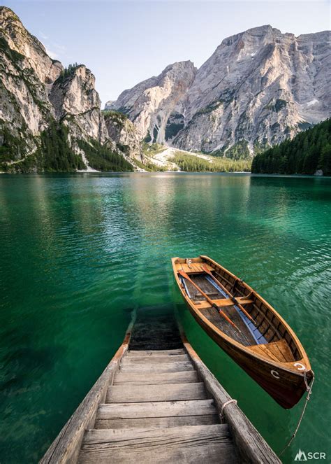 Lago Di Braies By In The Dolomites Of Northern Italy With Images