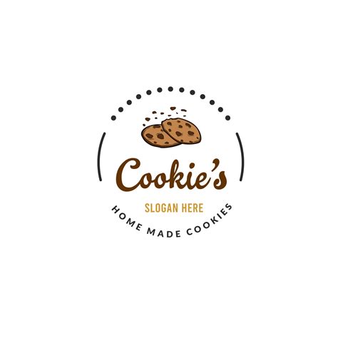 Creative Cookies Logo Choco Cookies Logo Awesome Business Vector Logo