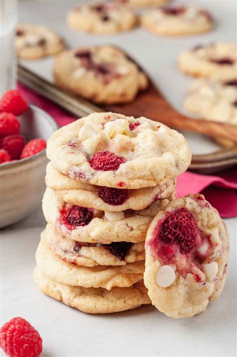 Chewy Raspberry Cookies Recipe All Things Mamma