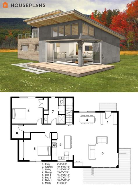 Cabin Floor Plans Free Small Modern Apartment