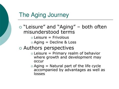 Ppt The Aging Journey Chapter 1 Powerpoint Presentation Free