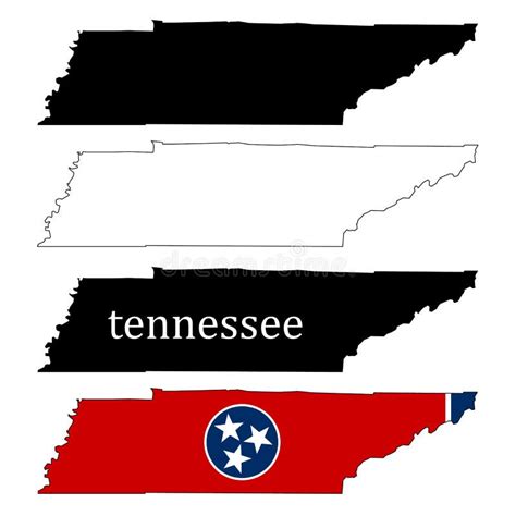 Tennessee Map On White Background Tennessee State Sign Tennessee Map