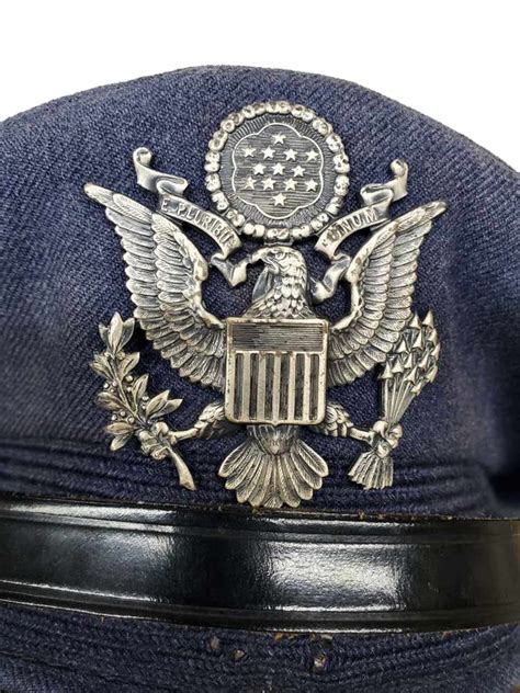 Vintage Usaf Air Force Officers Dress Blue Hat Hahns World Of