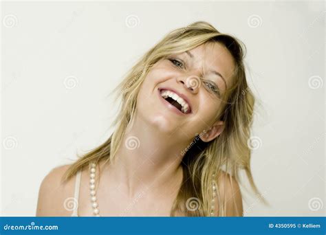 Teenage Girl Laughing Stock Image Image Of Happy Face 4350595