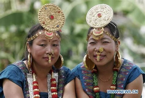 Nepalese Women From Limbu World Indigenous Day Nose Jewelry Nepalese