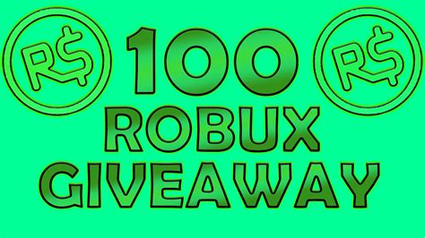100 Robux Giveaway In Roblox 100 Subscriber Special Youtube
