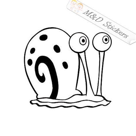 2x Spongebob Square Pants Gary The Snail Vinyl Decal Sticker Different