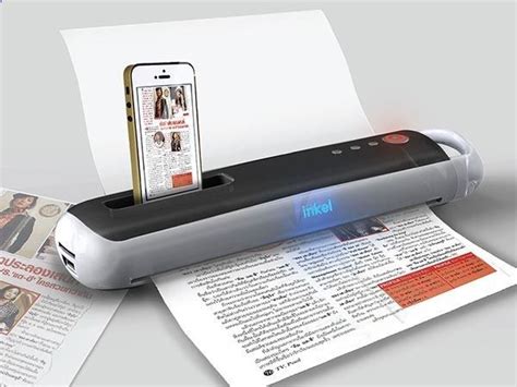 Smart Magic Wand Concept Portable Printer And Scanner With Iphone Dock Portable Printer